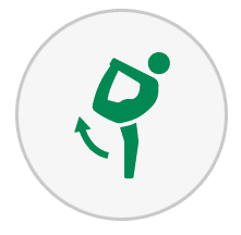 Sports injury clinic icon